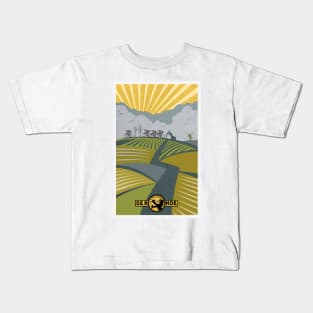 Retro Vlaanderen cycling poster Kids T-Shirt